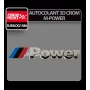 Chromed 3D emblem - M-Power