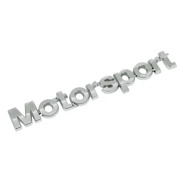 Chromed 3D emblem Motorsport