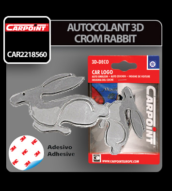 Carpoint Chromed 3D emblem - Rabbit thumb