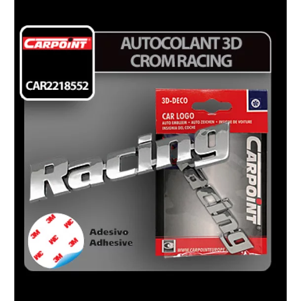 Carpoint Chromed 3D emblem - Racing