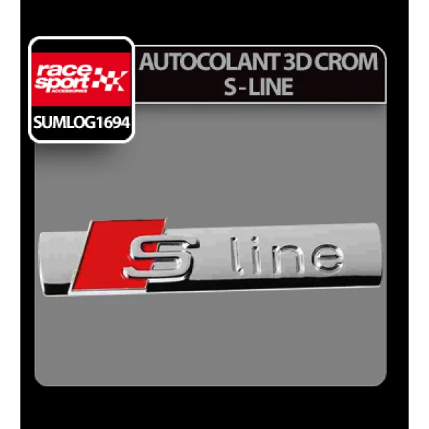 Autocolant 3D crom S-Line