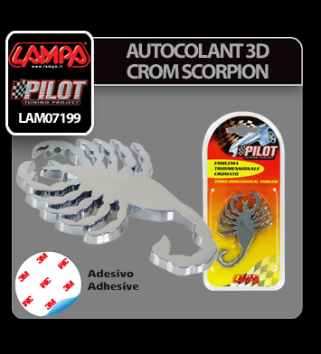 Chromed 3D emblem - Scorpion thumb