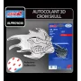 Chromed 3D emblem - Skull