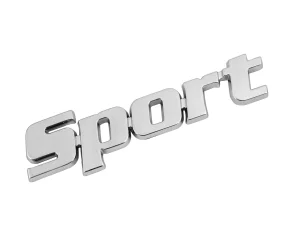 Chromed 3D emblem - Sport