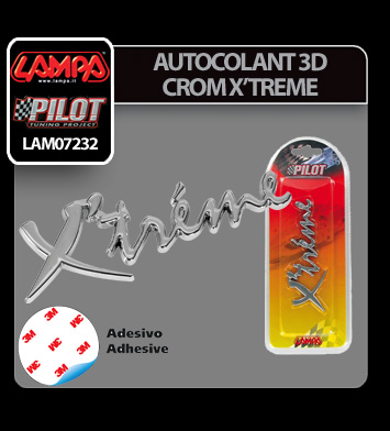 Autocolant 3D crom Xtreme thumb
