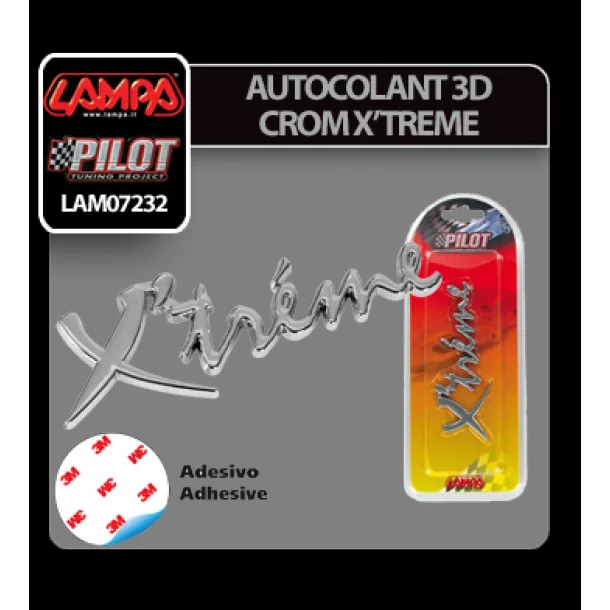 Chromed 3D emblem - Xtreme