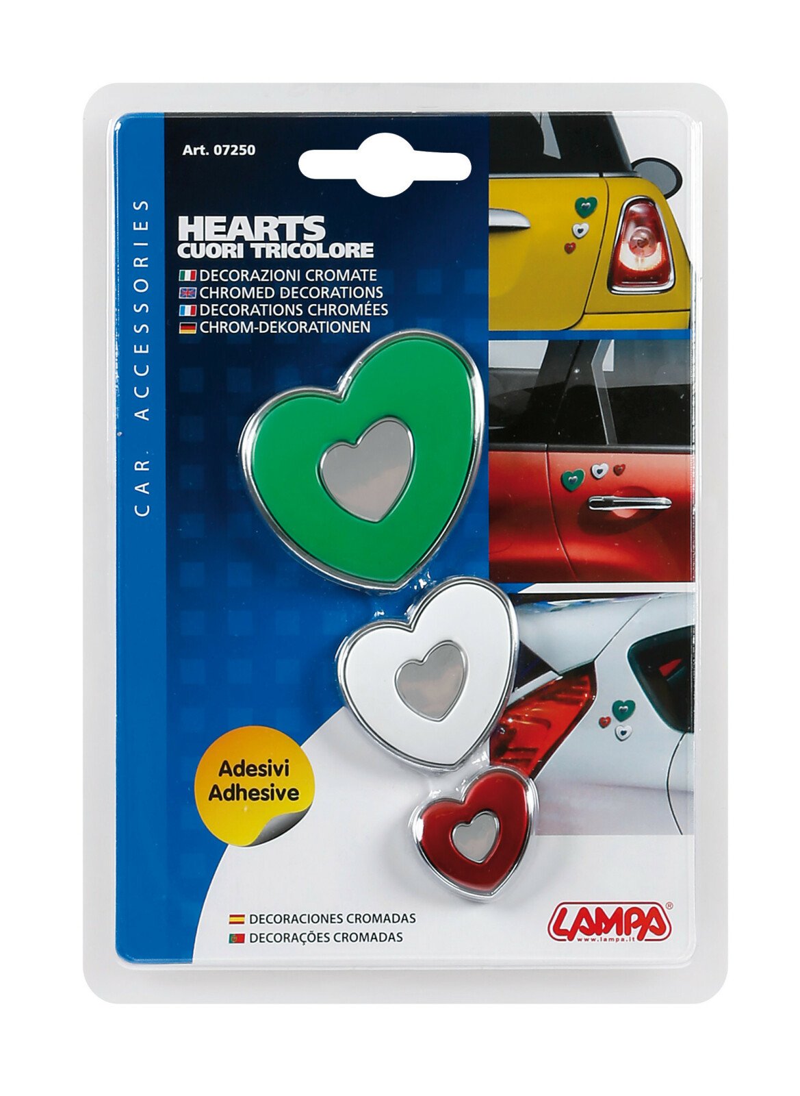 Hearts, adhesive decorations thumb