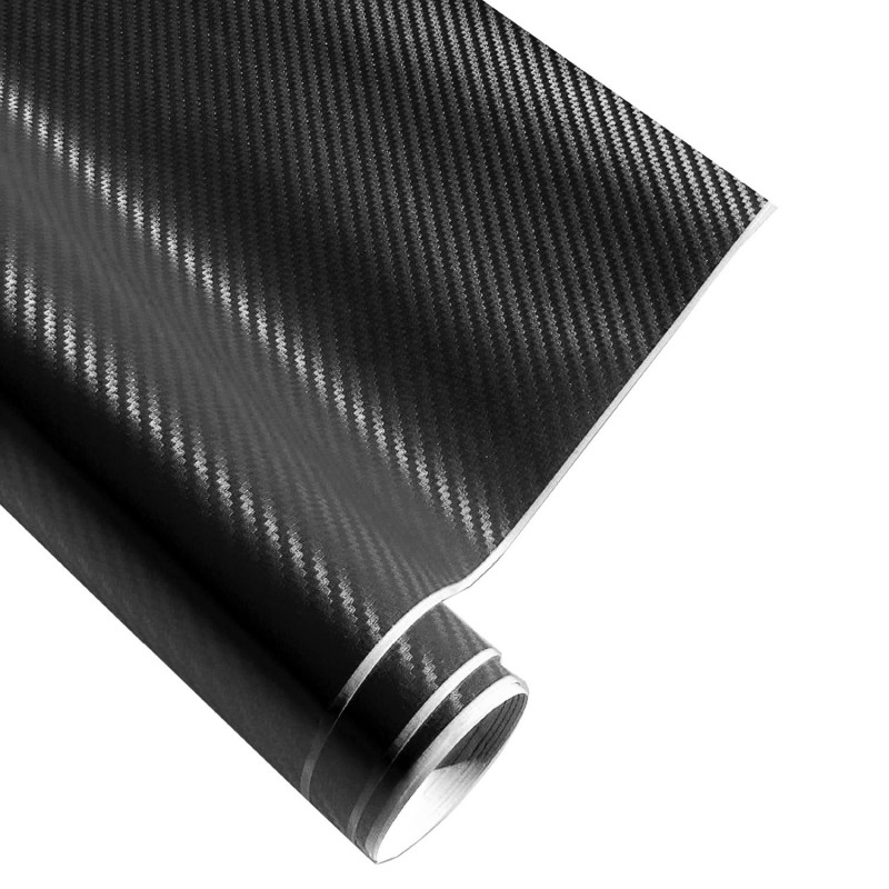 Karbonszálas fólia 3D-s, 100x127cm - Karbon/Fekete thumb