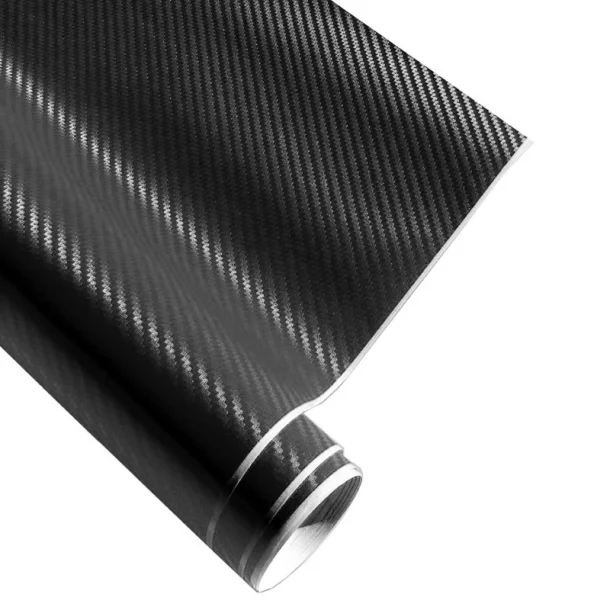 Karbonszálas fólia 3D-s, 100x127cm - Karbon/Fekete