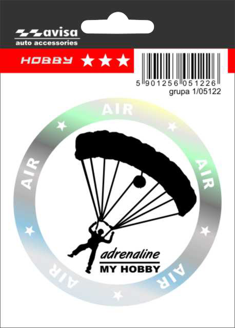 1db Hobby Air Parachutist matrica thumb