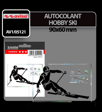 Sticker Hobby Ski 1pcs thumb