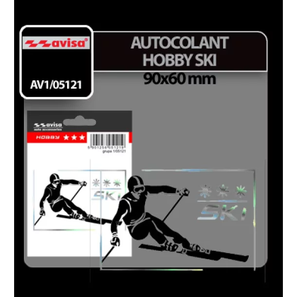 Autocolant Hobby Ski 1buc