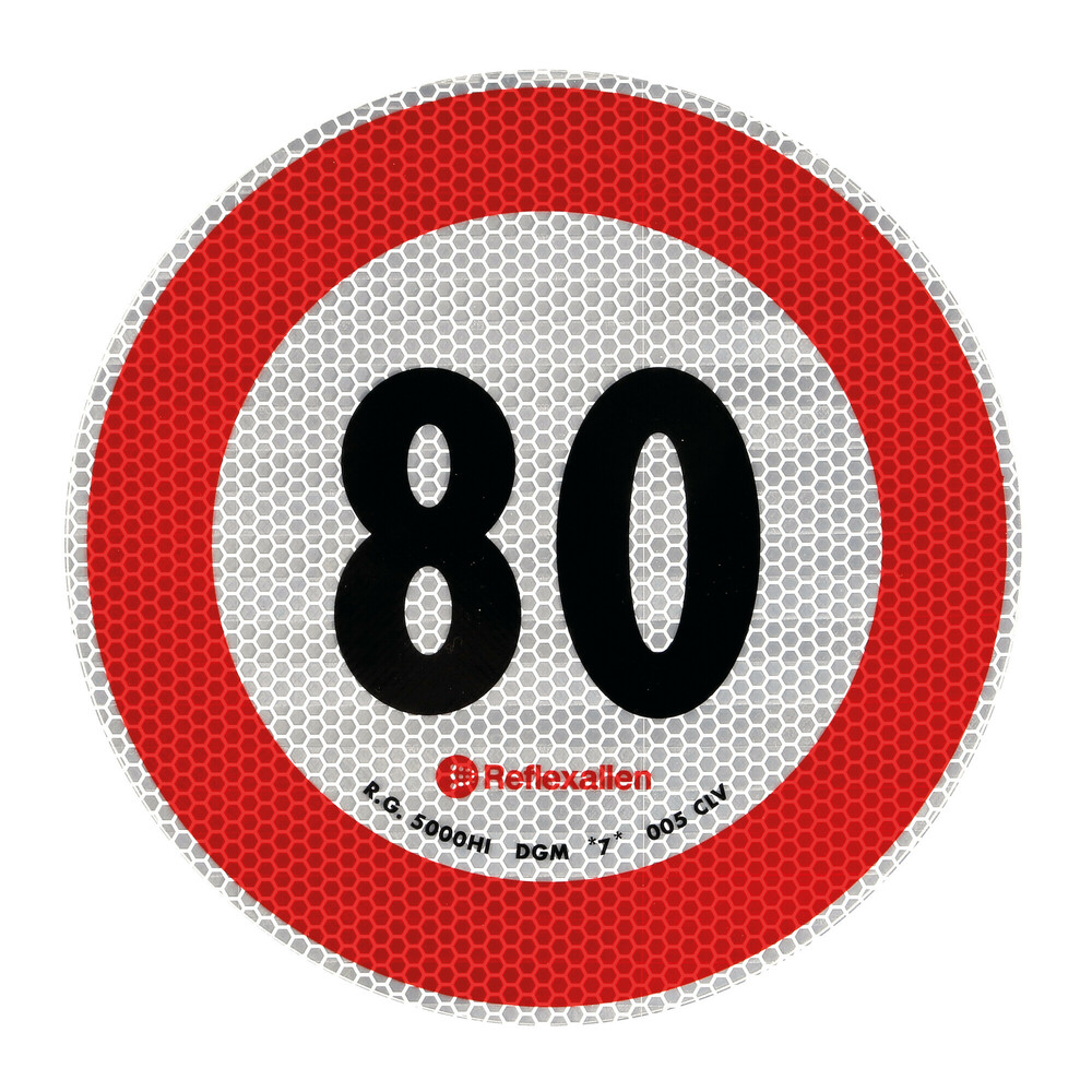 Speed limit sign - 80 Km/h thumb