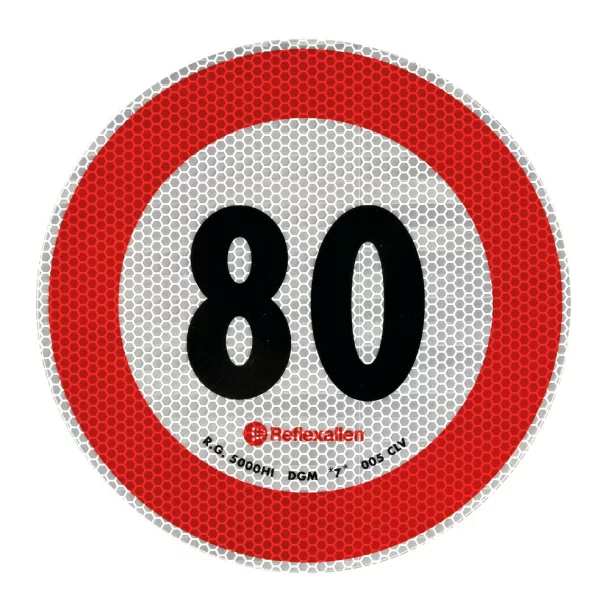 Speed limit sign - 80 Km/h