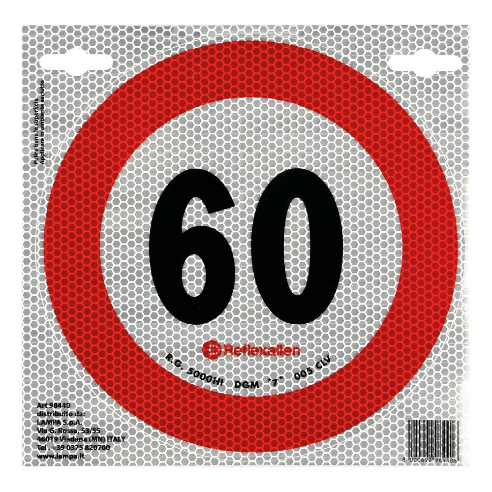 Speed limit sign - 60 Km/h thumb