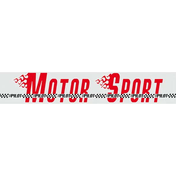 1db Motor Sport napellenző martica 130x24cm - Fluoreszkáló