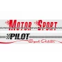 1db Motor Sport napellenző martica 130x24cm - Fluoreszkáló