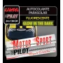 1db Motor Sport napellenző martica 130x24cm - Fluoreszkáló