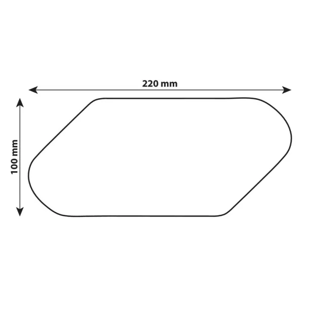 Grip-Tank X1, motorkerékpár tank-védő matrica, Fekete