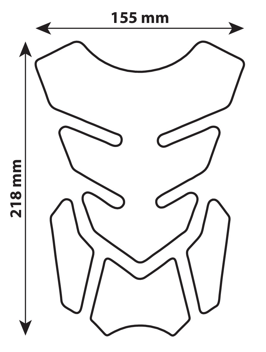 Autocolant protectie rezervor motocicleta Pro-Tank X2 - Carbon thumb