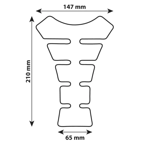 Pro-Tank X4 motorkerékpár tank-védő matrica - Karbon