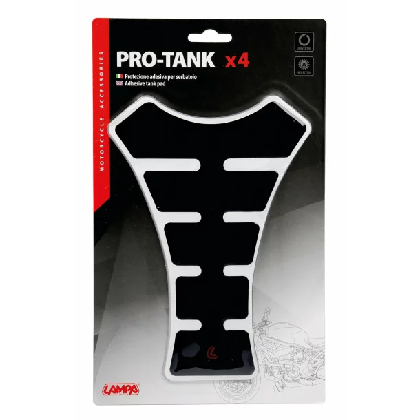 Pro-Tank X4, adhesive tank pad - Black