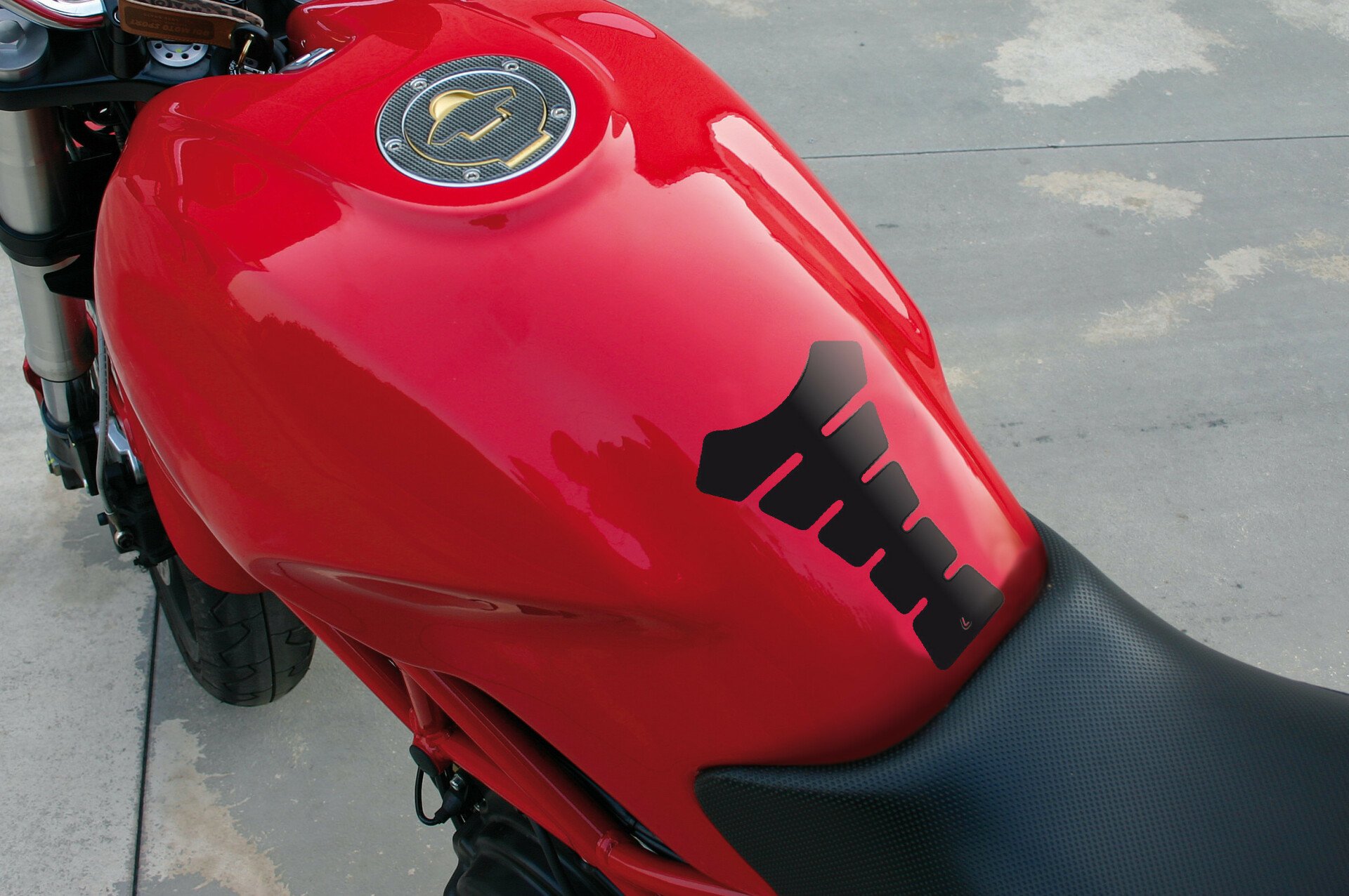Autocolant protectie rezervor motocicleta Pro-Tank X4 - Negru thumb