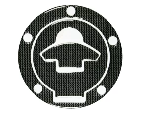 Autocolant protector pentru buson rezervor motocicleta, Carbon, Ducati, 5 gauri