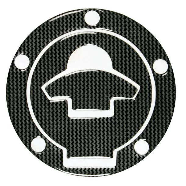 Autocolant protector pentru buson rezervor motocicleta, Carbon, Ducati, 5 gauri