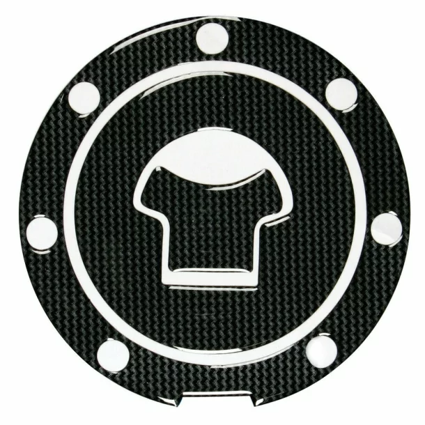 Autocolant protector pentru buson rezervor motocicleta, Carbon, Honda, 7 gauri