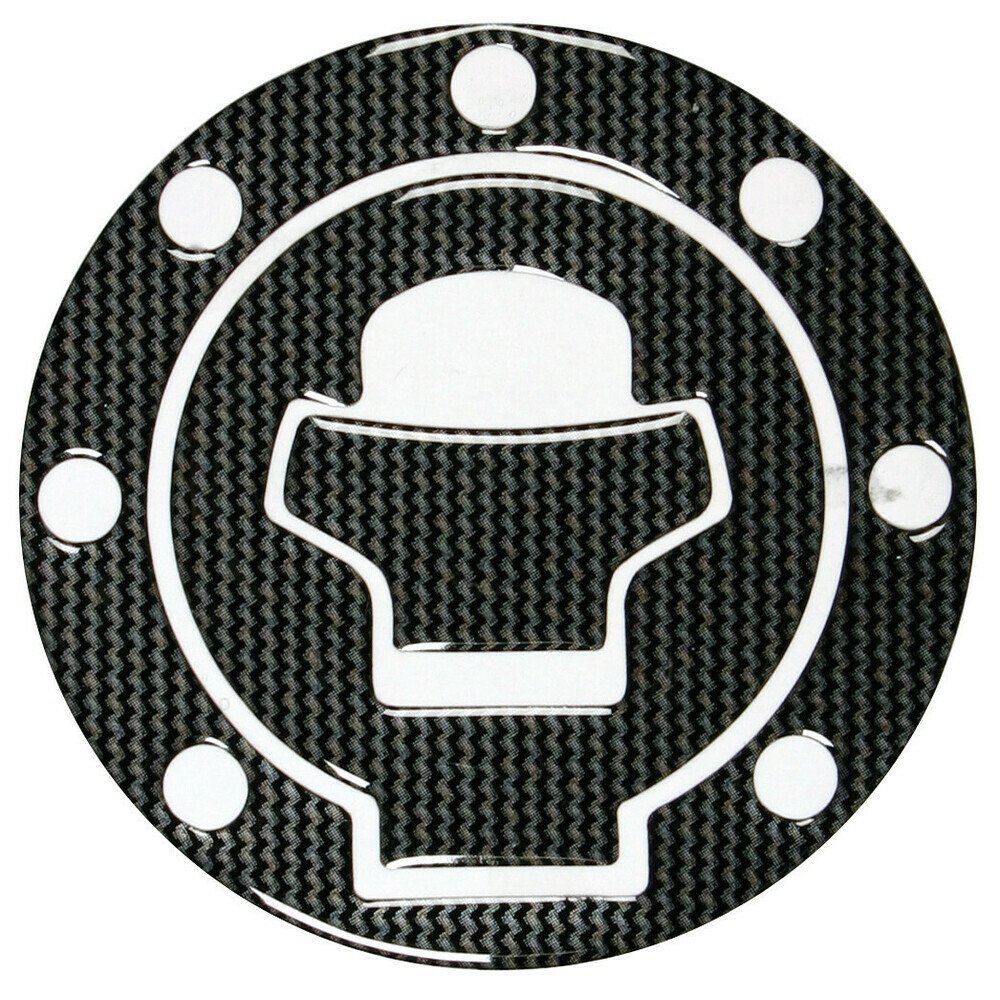 Karbon védőmatrica motorkerékpár tanksapkához, Suzuki, 7 lyukas thumb