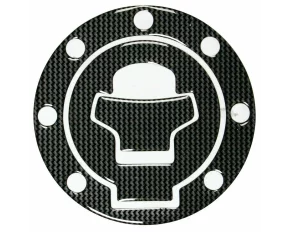 Autocolant protector pentru buson rezervor motocicleta, Carbon, Suzuki, 7 gauri