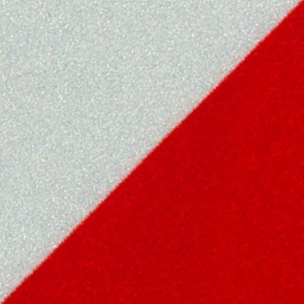 Fényvisszaverő csíkok matrica 2db - Piros/Fehér - 5x30cm