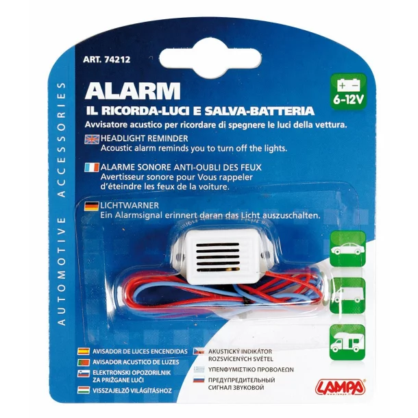 Lampa headlight reminder alarm 6-12V