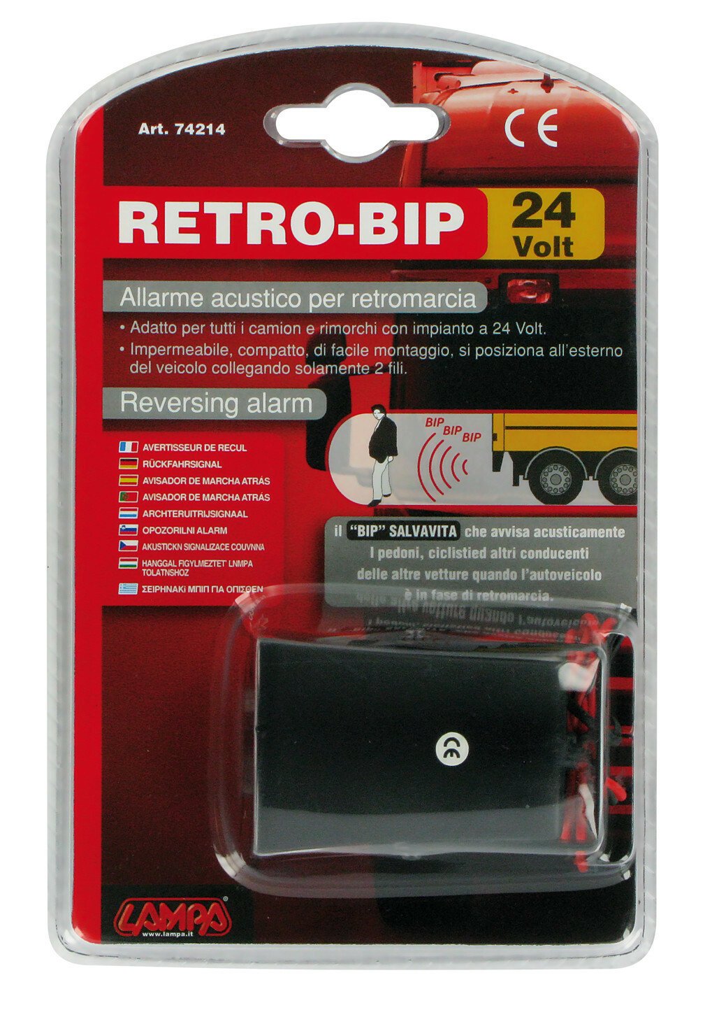 Retro-Bip, Reversing alarm “beep-beep” 12/24V - 120dB thumb