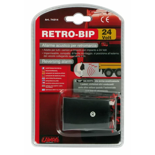 Retro-Bip, Reversing alarm “beep-beep” 12/24V - 120dB