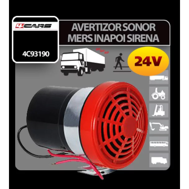 Avertizor sonor mers inapoi 24V 4Cars