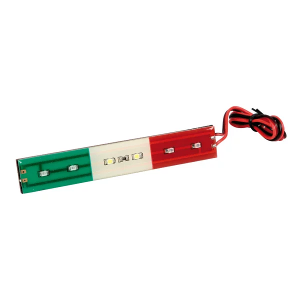 6 Led-lighted italian flag, 24V