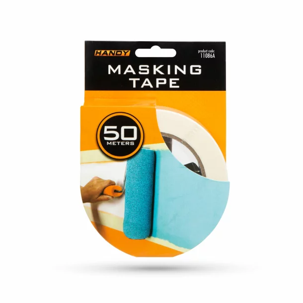 Masking tape - water based adhesive - 50 m x 24 mm - white