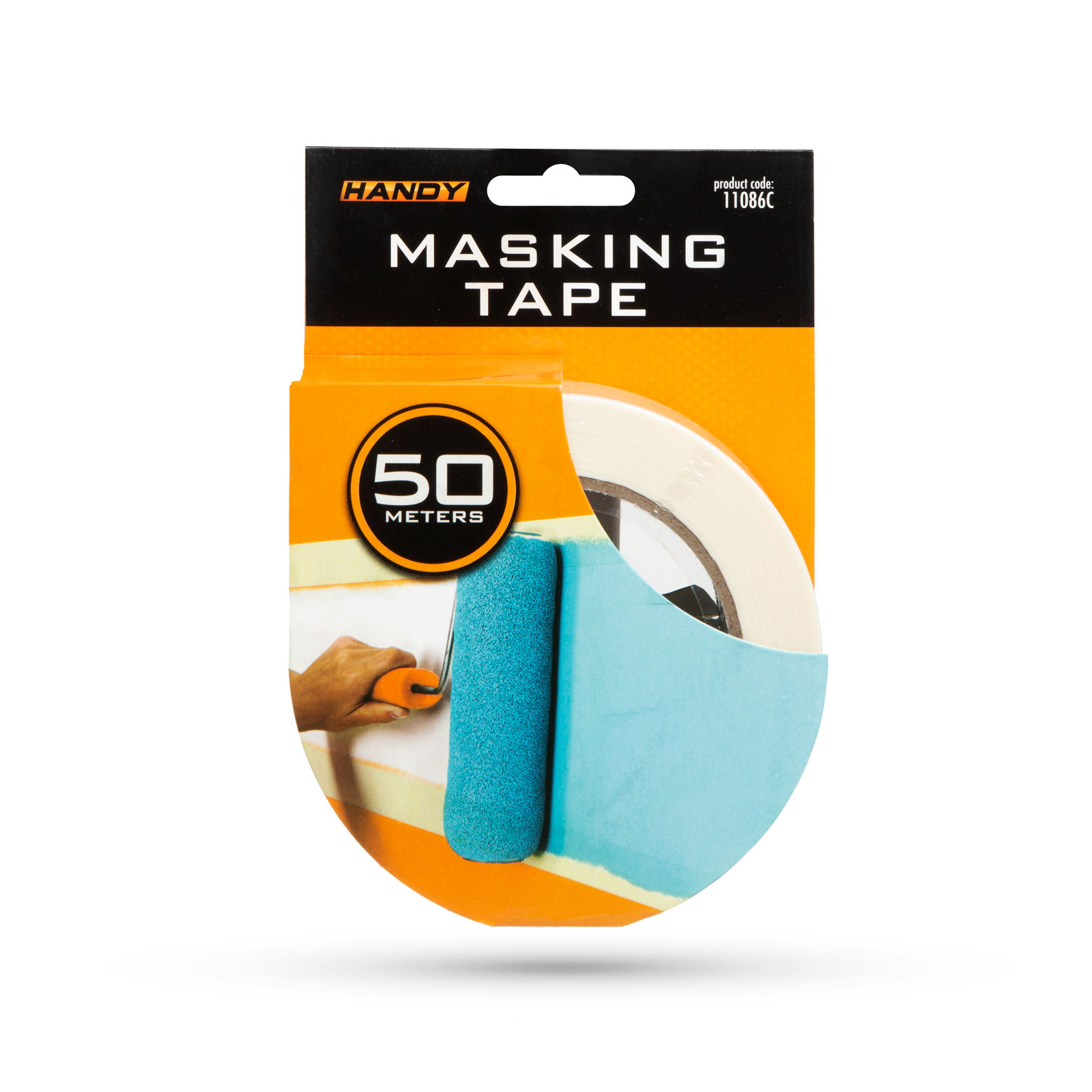 Masking tape - water based adhesive - 50 m x 48 mm - white thumb