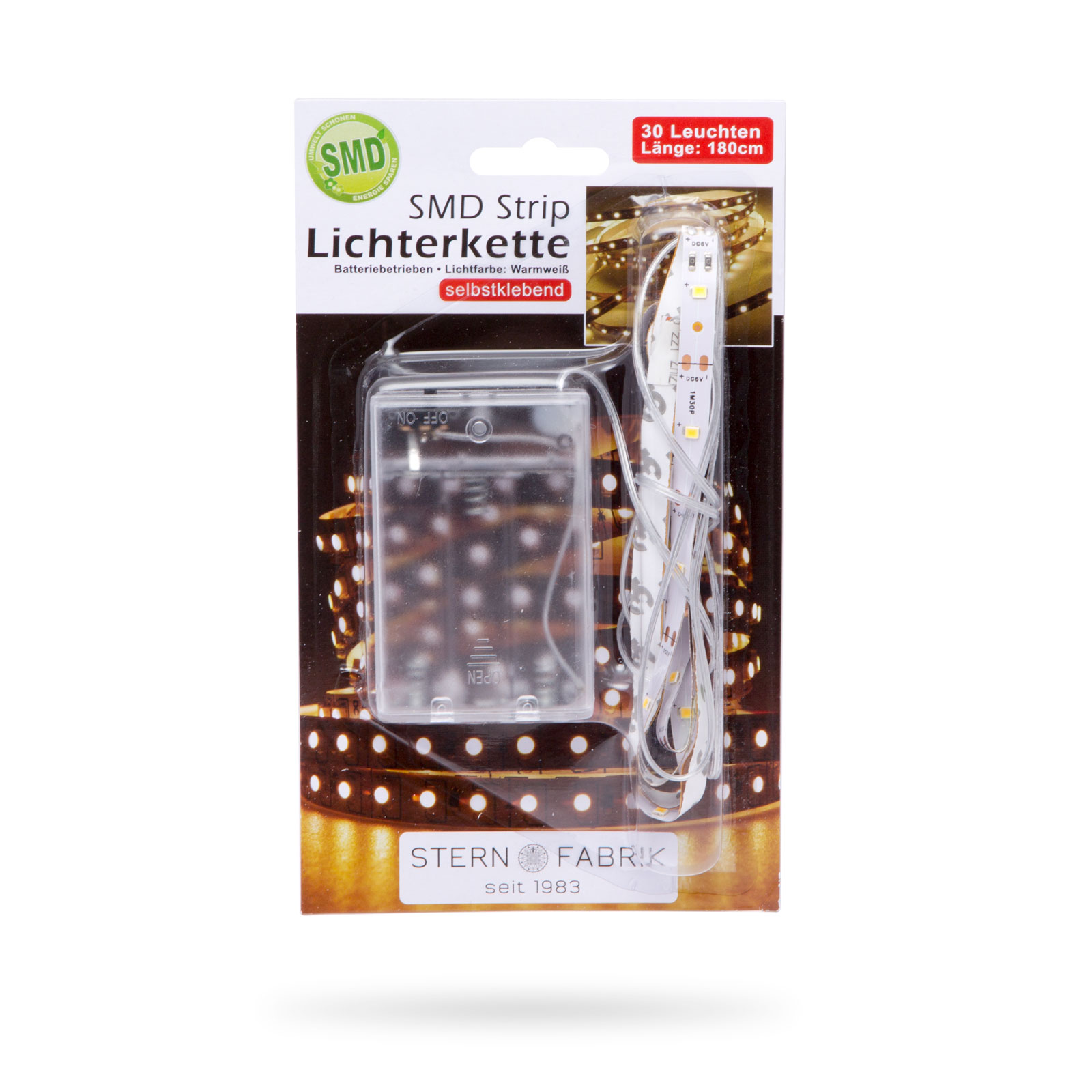 LED szalag - melegfehér - 1 m - 3 x AA elemes thumb