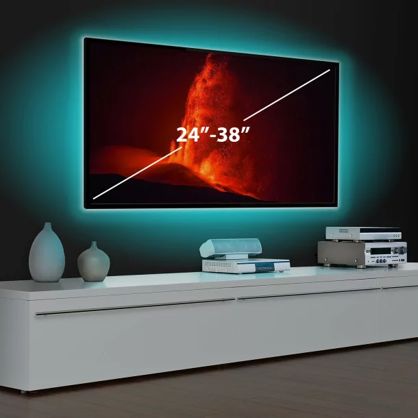 Bandă LED SMART -  pentru iluminare ambientală TV, 24”-38” - SunShine