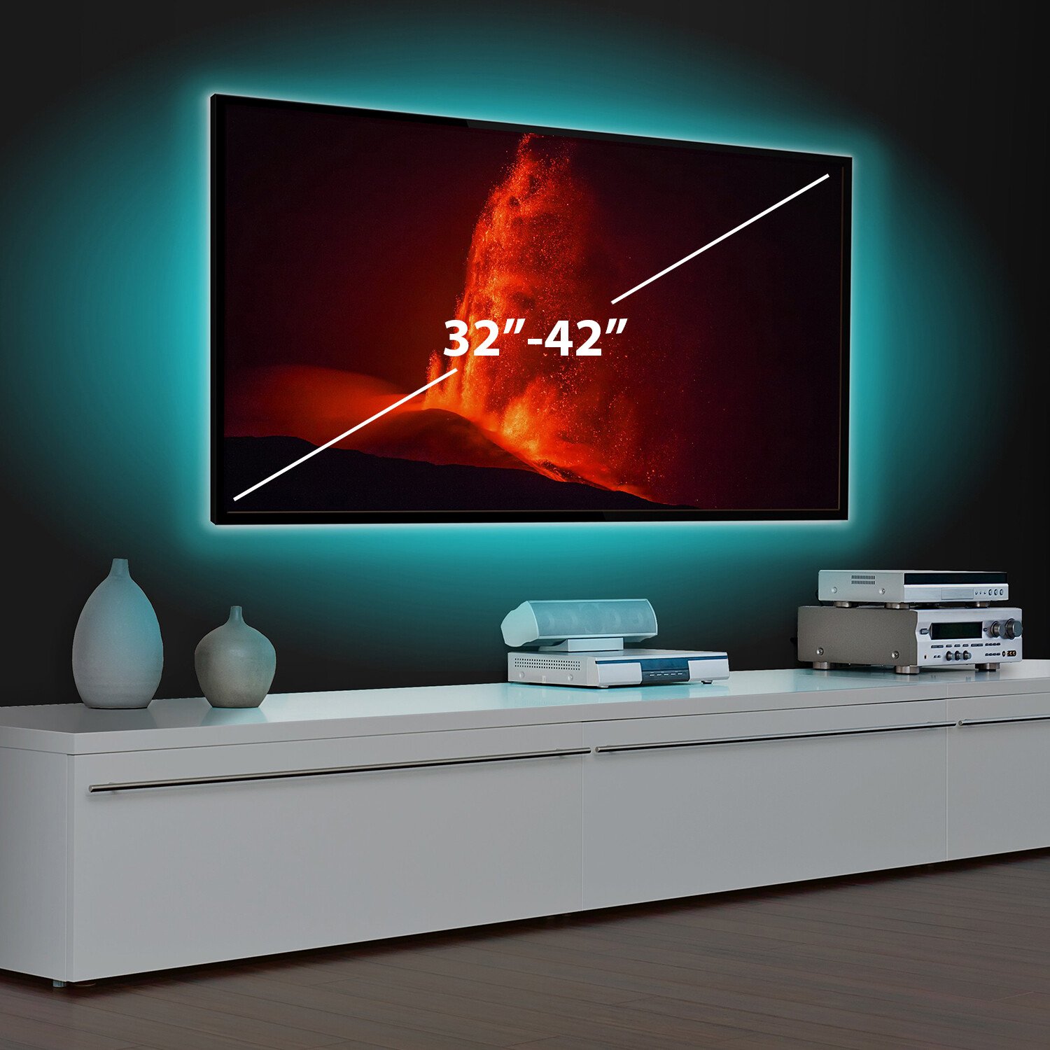 Bandă LED SMART -  pentru iluminare fundal TV, 32”-42” - SunShine thumb