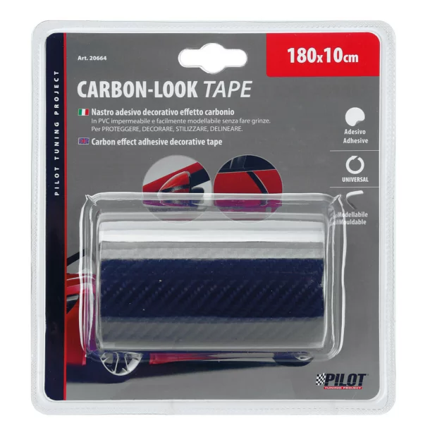 Carbon-Look Tape, carbon effect adhesive decorative tape - 180x10 cm