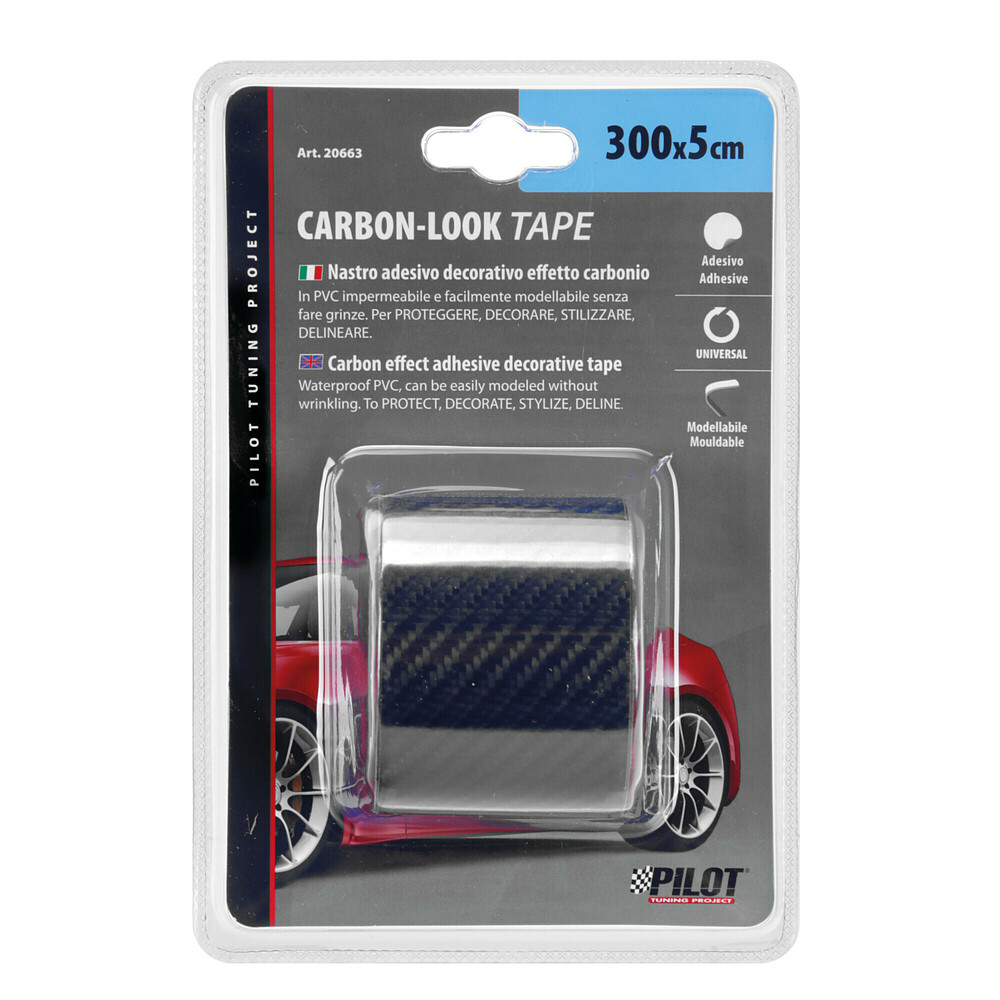 Carbon-Look öntapadós karbonszallag - 300 x 5cm thumb