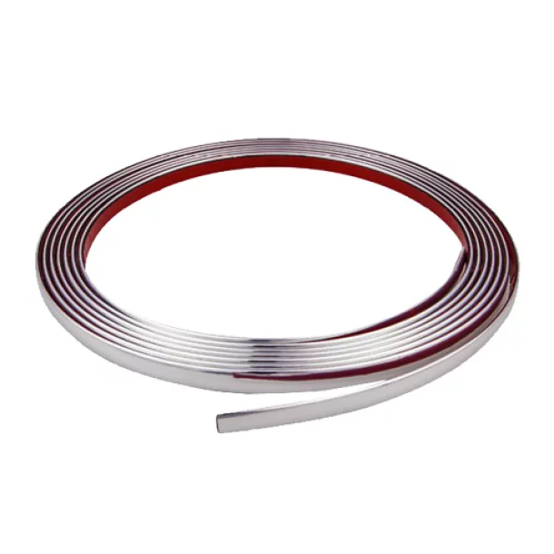 Banda ornament crom adeziva 4Cars - 5m x 12mm - Resigilat