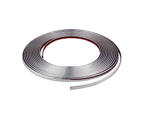 Banda ornament crom adeziva 4Cars - 8m x 9mm-Resigilat,