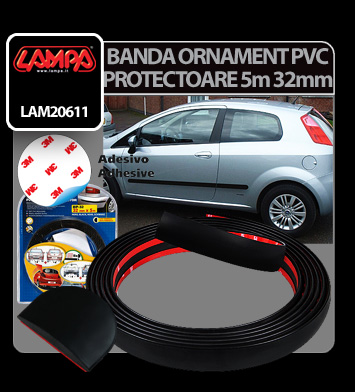 Banda ornament protectoare PVC 5m - 32mm thumb