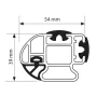 Kargo-Plus, bara portbagaj din aluminiu - 135 cm