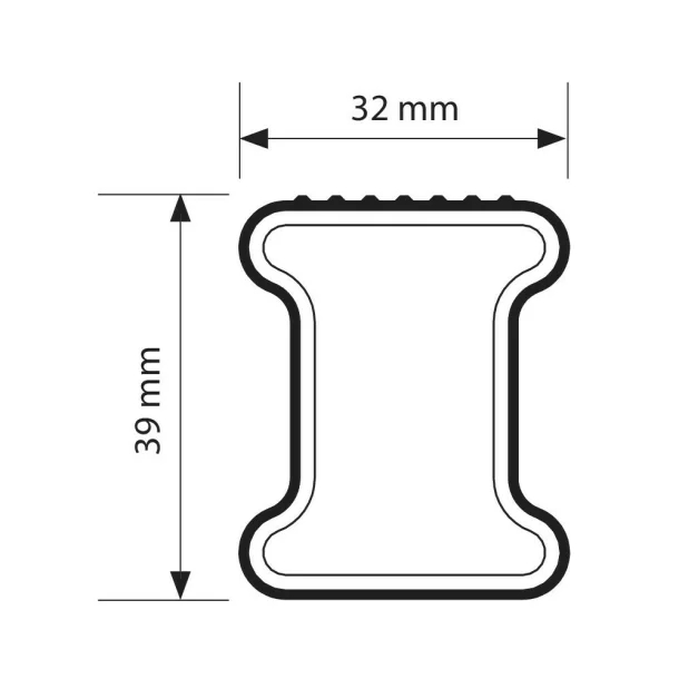 Nordrive Kargo, acél tetőcsomagtartó rúd, 1db - 115cm